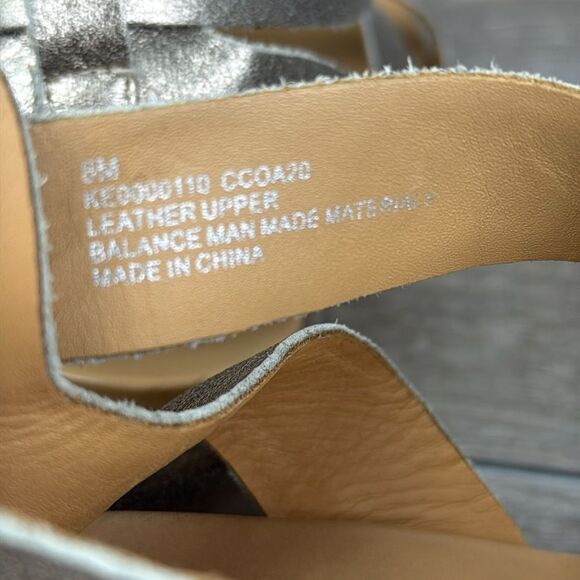 Korks by Kork Ease Erigon Gold Leather Women’s Sz 8M Slingback Buckle Sandals - Picture 6 of 12